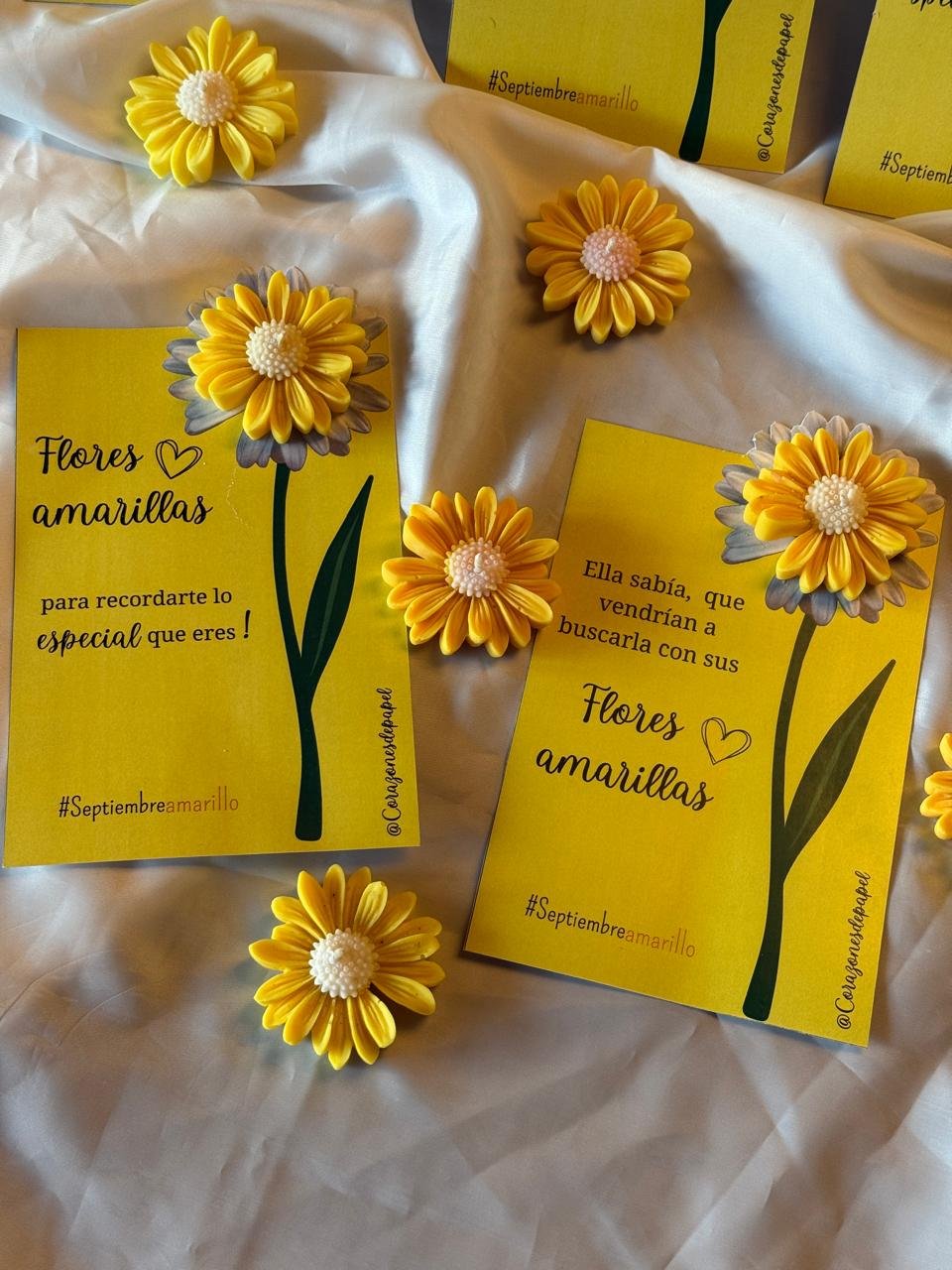 Tarjeta de Especial "Flores Amarillas"
