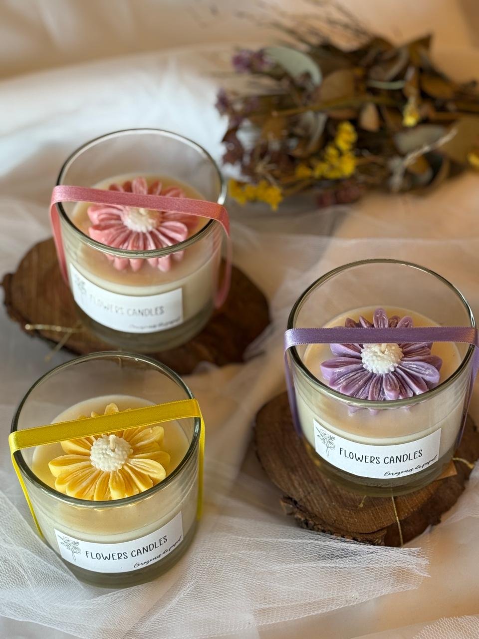 Vela "Flowers Candles"