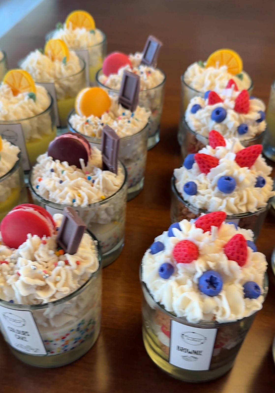 Velas Tipo Postre